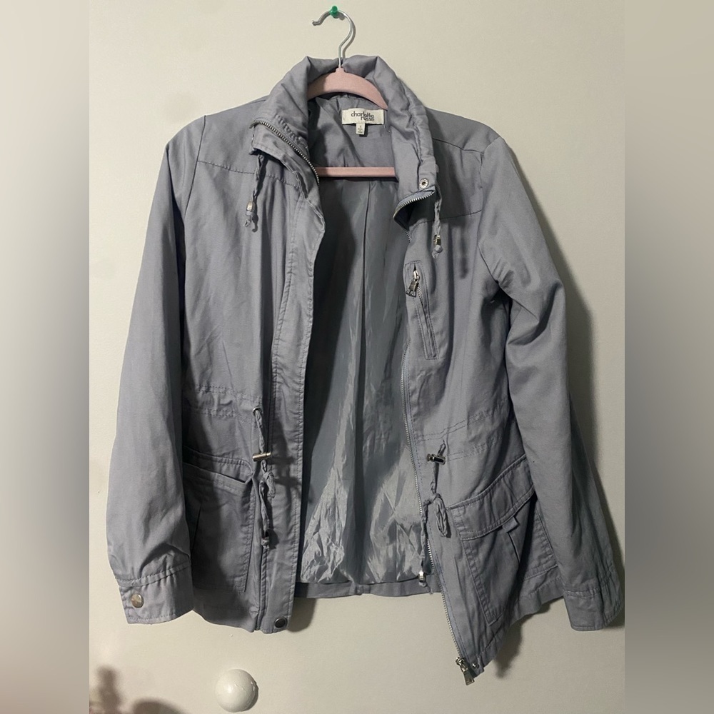 CHARLOTTE Russe Fall Light Gray Jacket
